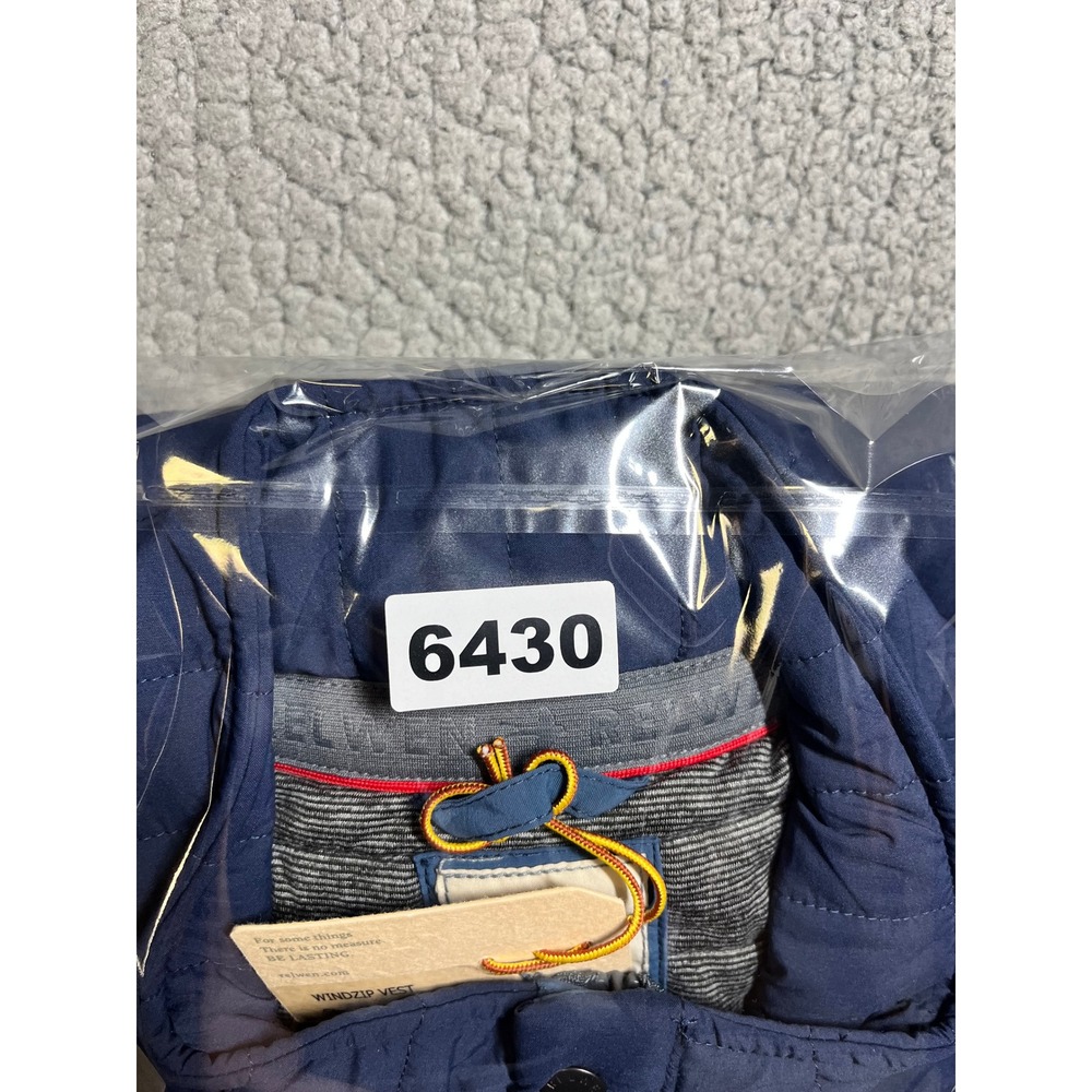 Relwen Windzip Vest Quilted Puffer Navy Blue Full Zip Snap Mens XL NEW M103407 - Picture 11 of 11